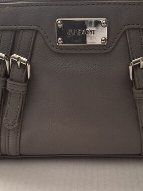 Nine West Gray Ladies Crossbody Sleek Everyday Handbag